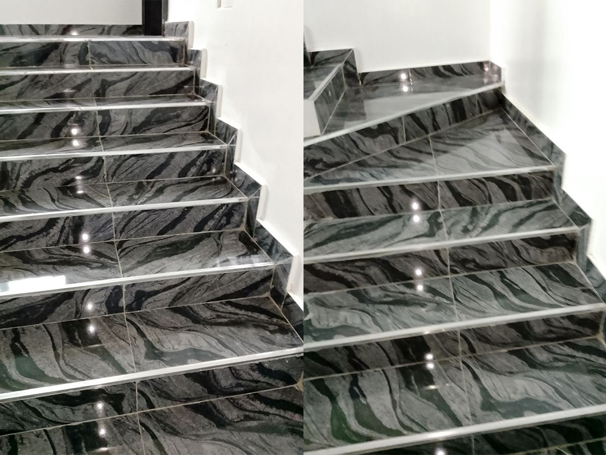 Marble staircase, polished to a shine — Sterling Cleaning, Abuja